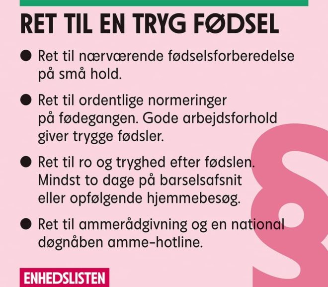 Fødegangene er pressede!